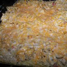 Spaghetti Chicken Casserole