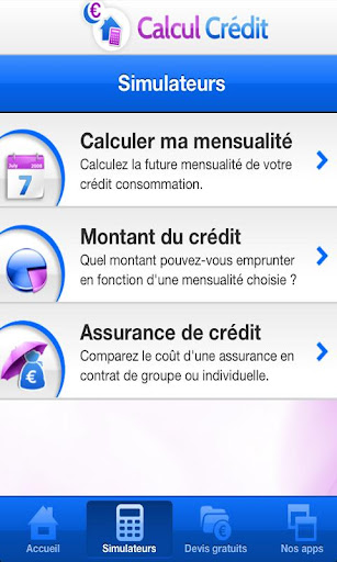 Calcul Crédit