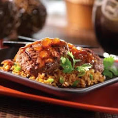 Szechwan Beef Burgers with Sweet and Hot Sauce
