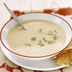 Creamy Mashed Potato and Leek Soup