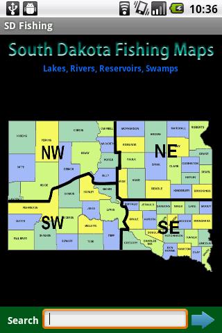 South Dakota Fishing Maps - 3K