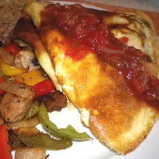 Scrambled Spinach Omelet