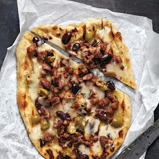 Sausage and Olives Pizza