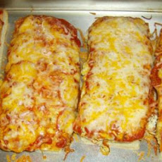 Italian Bread Creamy Pesto Pepperoni Pizza
