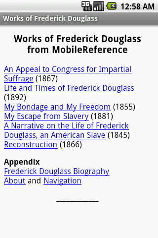 Works of Frederick Douglass