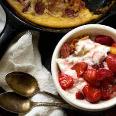 Strawberry spoon bread (adapted from Lady Bird Johnson's spoon bread recipe)