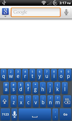 Blue Galaxy Keyboard Skin