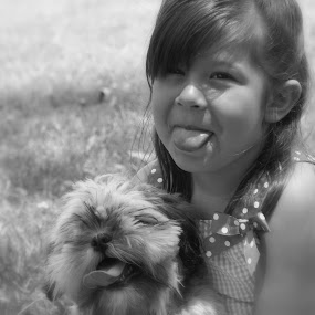 Love my puppy by Tashina Azure - Babies & Children Children Candids