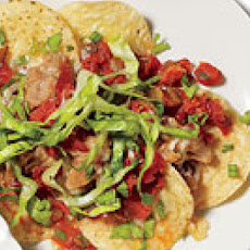 Bean and Chorizo Nachos