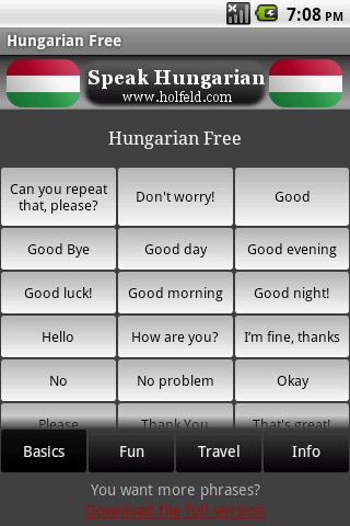 【免費商業App】Speak Hungarian Free-APP點子