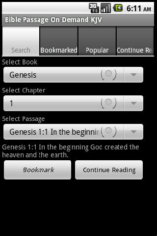 Bible Passage On Demand KJV