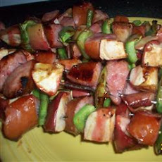 Kielbasa Apple Kabobs