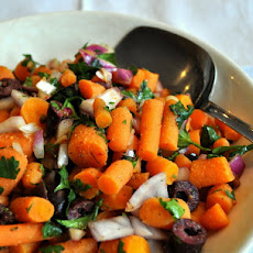 Spiced Carrot Salad with Olives