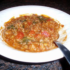 Turkish Spinach and Lentil Soup