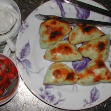 Pierogies Crostini, With Two Toppings