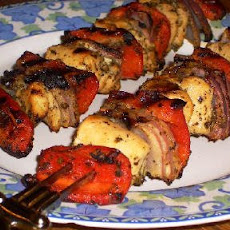 Chicken Kabobs with Garlic and Basil