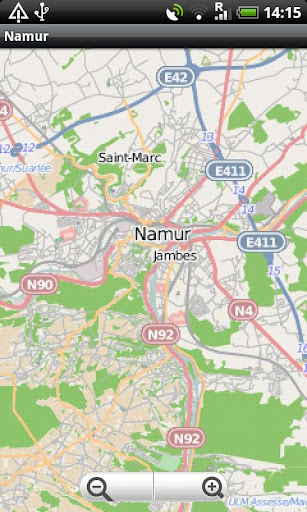 Namur Street Map