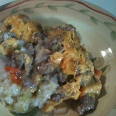 Ranch Sausage and Rice Casserole