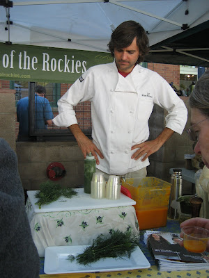 CSR chef at the market
