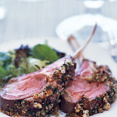 Roast Lamb with Marionberry-Pecan Crust