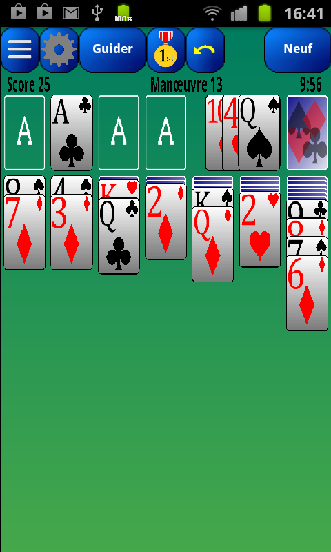 Android application Solitaire screenshort