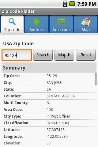 Zip Code Finder