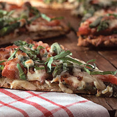 Pizza with Tomatoes, Asparagus, and Basil