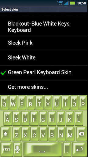 Green Pearl Keyboard Skin