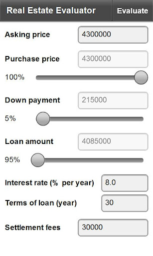 Real Estate Evaluator Lite