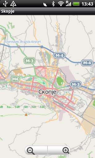 Skopje Street Map