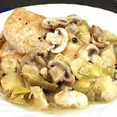 Romantic Chicken with Artichokes and Mushrooms