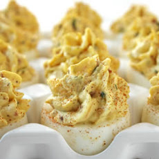 Bacon and Cheddar Deviled Eggs
