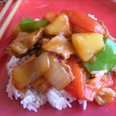 Stir Fry Sweet & Sour Pork or Chicken or Shrimp