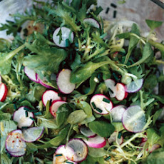 Mâche, Frisée, and Radish Salad with Mustard Vinaigrette