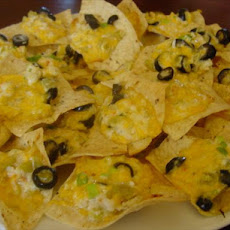 Shrimp Nachos (Baja 'derves)