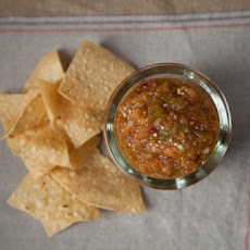 Grilled Tomatillo and Pineapple Salsa