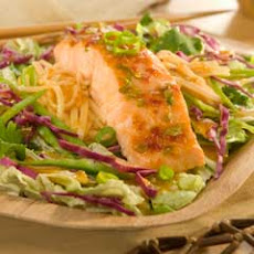 Chili-glazed Salmon With Asian Salad Greens 