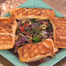 Grilled Salmon with Merlot Pan Sauce