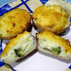 Broccoli and Cheese Twice Baked Potatoes