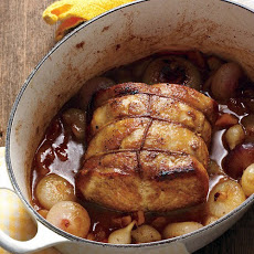 Pork Loin with Pearl Onions and Apricots