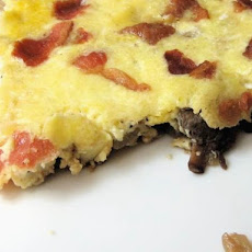 Healthy & Delicious: Frittata with Mushrooms, Bacon, and Parmesan