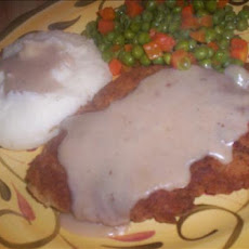 Old-Fashioned Chicken Fried Steak With Pan Gravy