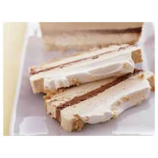 Chocolate and Peanut Butter Ribbon Dessert