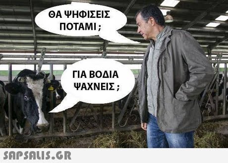 ΘΑ ΨΗΦΙΣΕΙΣ ΠΟΤΑΜΙ ; ΓΙΑ ΒΟΔΙΑ ΨΑΧΝΕΙΣ ; 