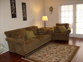 Living area view from dining area