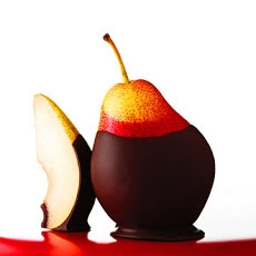Chocolate-Dipped Pears