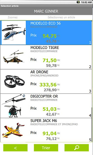 Logiciel de prise de commande