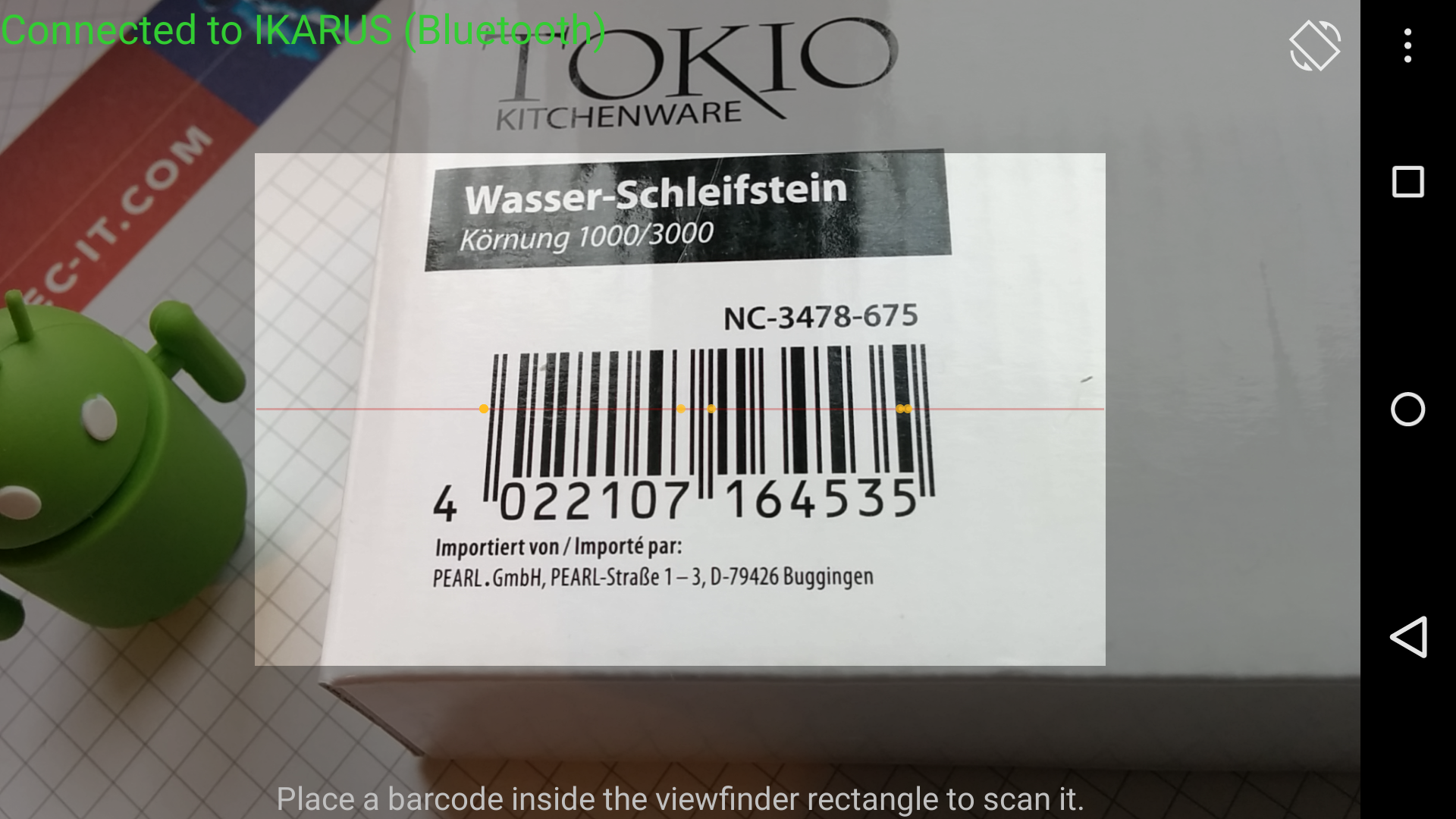 Android application Wireless Barcode Scanner screenshort