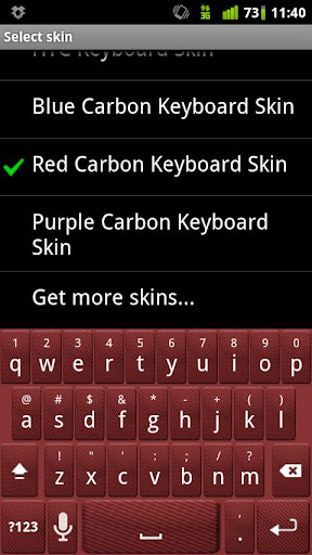 Red Carbon Keyboard Skin