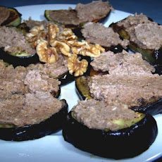 Moldovan Eggplant With Garlic and Walnut Sauce (Appetizer)